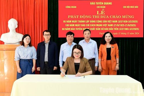 Phát động thi đua đặc biệt chào mừng Kỷ niệm 60 năm Báo Tuyên Quang xuất bản số báo đầu tiên, 95 năm Ngày thành lập Đảng Cộng sản Việt Nam và 100 năm Ngày Báo chí Cách mạng Việt Nam