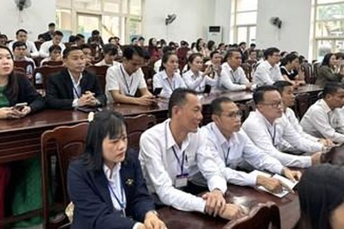 Thí sinh Lào tham gia hội thi 'Học viên học giỏi lý luận chính trị'