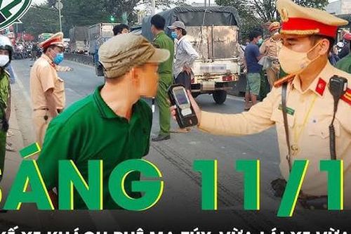 Sáng 11/11: Kinh hãi tài xế xe khách phê ma túy 'vừa lái xe vừa múa' khiến nhiều người hoảng sợ