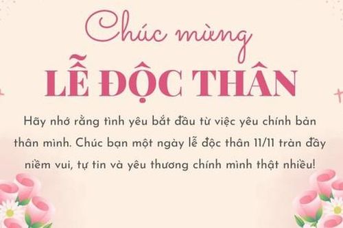 Những lời chúc ngày lễ độc thân 11/11 hay và ý nghĩa nhất 2024