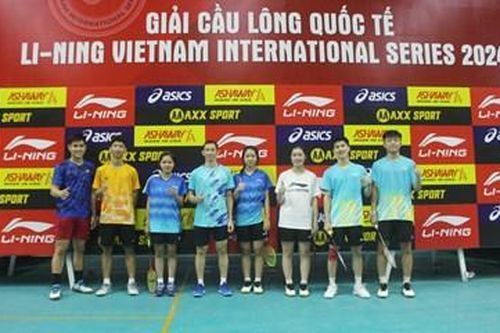Nguyễn Tiến Minh, Vũ Thị Trang dự Giải cầu lông quốc tế ở Bắc Giang