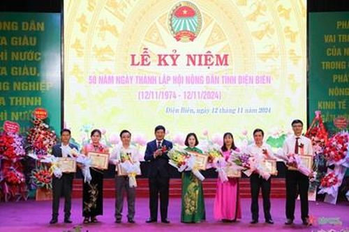 Hội Nông dân tỉnh Điện Biên đóng góp tích cực trong phát triển kinh tế - xã hội, bảo đảm quốc phòng, an ninh