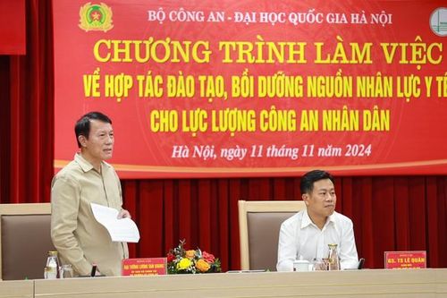 ĐHQG Hà Nội và Bộ Công an hợp tác đào tạo nguồn nhân lực y tế chuyên biệt cho lực lượng Công an