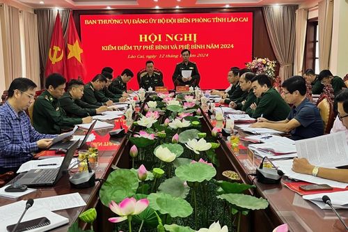 BĐBP Lào Cai kiểm điểm tập thể Ban Thường vụ, cá nhân lãnh đạo năm 2024