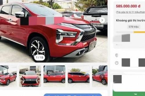 Xpander AT Premium 2022 màu đỏ đẹp, giá hời sau 23.000Km