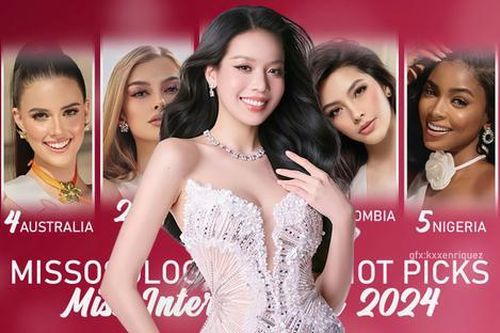 Hoa hậu Thanh Thủy mất hút khỏi Top 5 dự đoán Miss International