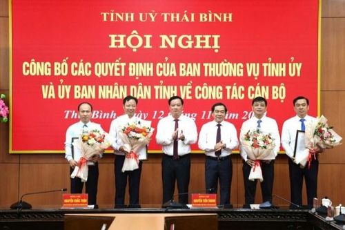 Thái Bình: 4 nhân sự lãnh đạo được điều động, bổ nhiệm giữ chức vụ mới
