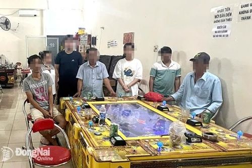 Phát hiện nhóm đánh bạc bằng game bắn cá ở Biên Hòa