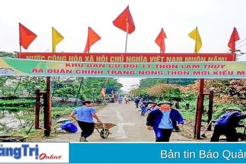 Lan tỏa phong trào xây dựng thôn nông thôn mới kiểu mẫu ở Lam Thủy