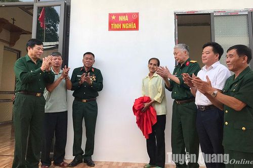 Khánh thành Nhà tình nghĩa cho Cựu chiến binh Nguyễn Văn Lợi