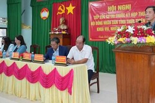Cử tri vui mừng trước những thành quả phát triển kinh tế-xã hội của tỉnh