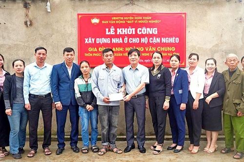 Nghi Xuân (Hà Tĩnh): Khởi công xây nhà ở cho hộ nghèo
