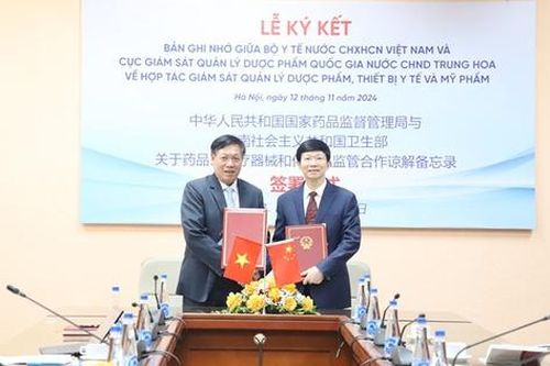 Bộ Y tế Việt Nam và Cục Giám sát Dược phẩm Quốc gia Trung Quốc ký kết ghi nhớ hợp tác