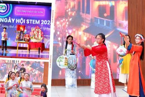 Tween THCS Tây Sơn khoe loạt sản phẩm STEM 'đỉnh chóp' nhân kỷ niệm 70 năm