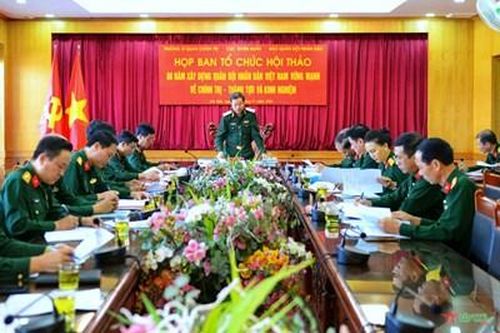 Chuẩn bị tốt cho Hội thảo khoa học 80 năm xây dựng Quân đội nhân dân Việt Nam vững mạnh về chính trị