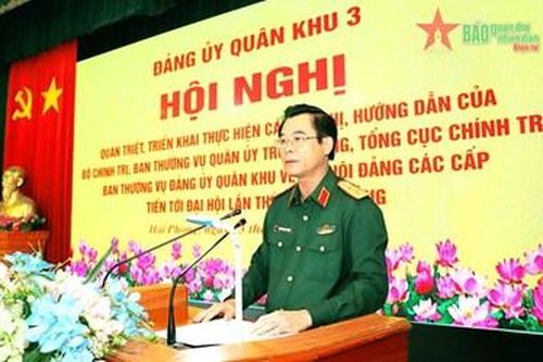 Đảng ủy Quân khu 3: Quán triệt hướng dẫn về đại hội đảng các cấp