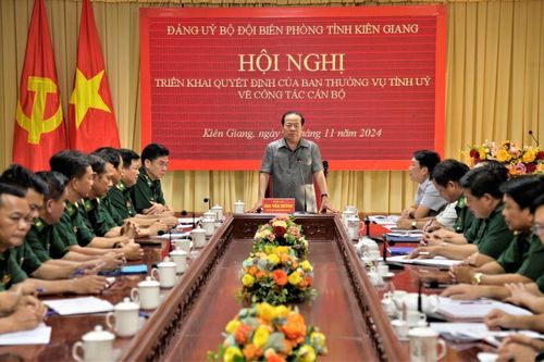 Công bố quyết định chỉ định bổ sung Ban chấp hành, Ban thường vụ, giữ chức Phó Bí thư Đảng ủy BĐBP tỉnh Kiên Giang