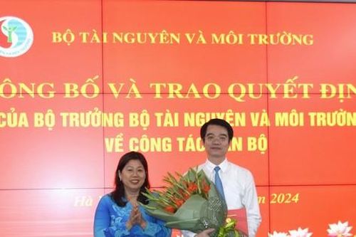 Bộ Tài nguyên và Môi trường bổ nhiệm Vụ trưởng Vụ Tổ chức cán bộ