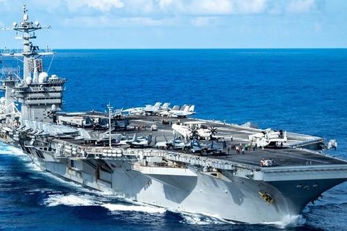 Tàu sân bay Mỹ tập trận cùng loạt chiến hạm và máy bay Hàn Quốc, Nhật Bản