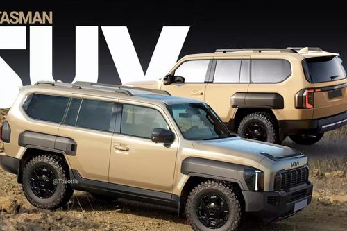 KIA Tasman có thể ra bản SUV, cạnh tranh với Toyota Land Cruiser Prado
