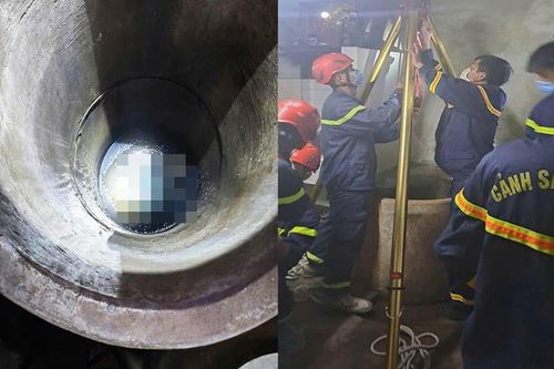 Hơn 1 giờ đưa thi thể đang phân hủy từ giếng nước sâu và hẹp