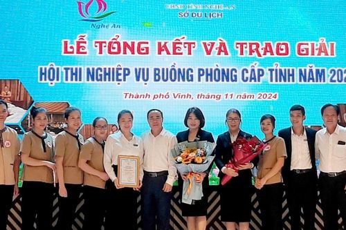 Trao 13 giải cá nhân, tập thể tại Hội thi Nghiệp vụ buồng phòng cấp tỉnh Nghệ An năm 2024