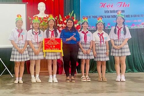 30 học sinh tham gia Hội thi Tuyên truyền măng non huyện Kbang năm 2024