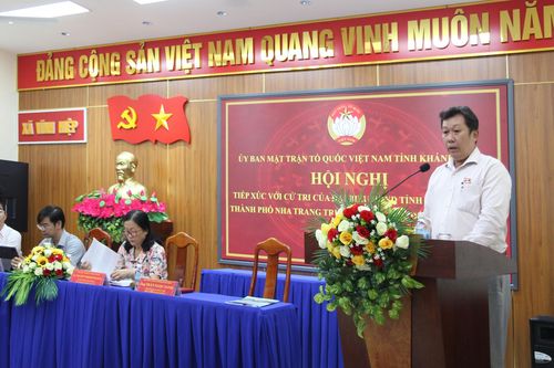 Đại biểu HĐND tỉnh Khánh Hòa và TP. Nha Trang tiếp xúc cử tri 9 xã, phường