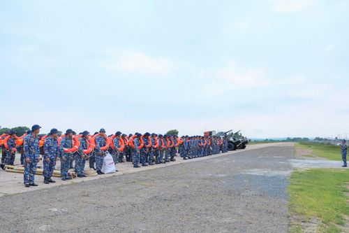 Lữ đoàn 101 luyện tập phòng chống, khắc phục hậu quả thiên tai