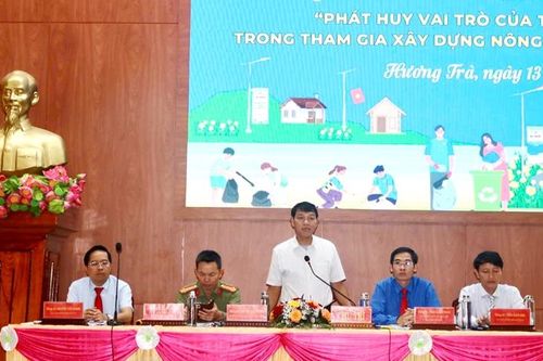 Vai trò của thanh niên Hương Trà trong xây dựng nông thôn mới, đô thị văn minh