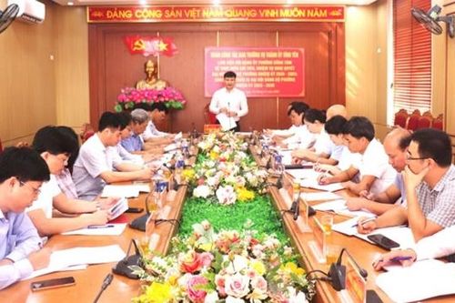 Vĩnh Phúc: Ban Thường vụ Thành ủy Vĩnh Yên làm việc với Đảng ủy phường Đồng Tâm