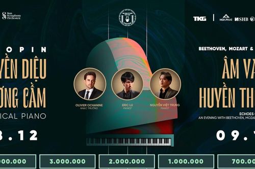 Eric Lu và Nguyễn Việt Trung trình diễn nhạc Chopin, Beethoven, Mozart và Brahms tại Nhà hát Hồ Gươm