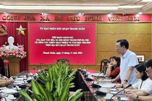 Hết năm 2025, quận Thanh Xuân sẽ có 42/45 trường công lập đạt chuẩn quốc gia