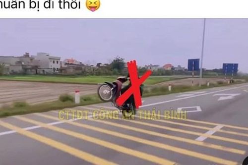 Thái Bình: xử lý đối tượng đăng video bốc đầu xe máy lên mạng