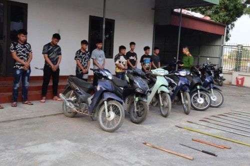 Thái Bình: Khởi tố nhóm thanh, thiếu niên mang hung khí gây rối trật tự công cộng