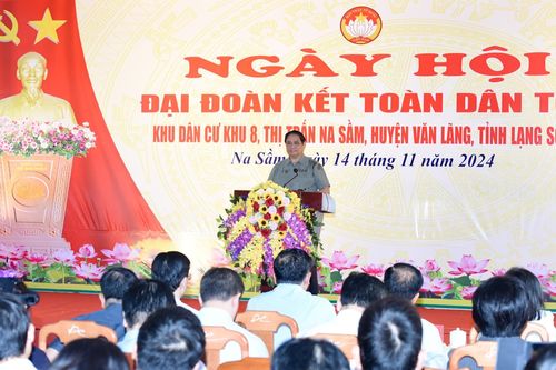 Thủ tướng Phạm Minh Chính dự Ngày hội Đại đoàn kết toàn dân tộc tại Lạng Sơn
