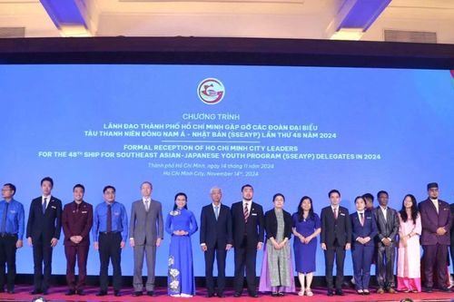 Lãnh đạo TPHCM gặp gỡ các đoàn đại biểu Tàu Thanh niên Đông Nam Á và Nhật Bản