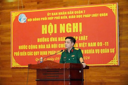 Hội nghị phổ biến các quy định về thi hành Luật Nghĩa vụ Quân sự