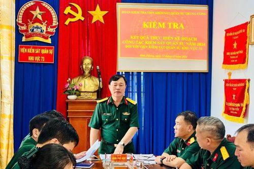 VKS Quân sự Trung ương kiểm tra VKS Quân sự khu vực 73