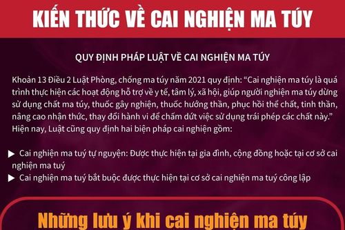 Kiến thức về cai nghiện ma túy