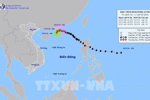Công điện ứng phó với bão USAGI gần biển Đông