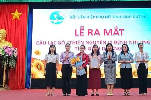Hội LHPN Bình Dương: Ra mắt Câu lạc bộ thiện nguyện vì bệnh nhi ung thư