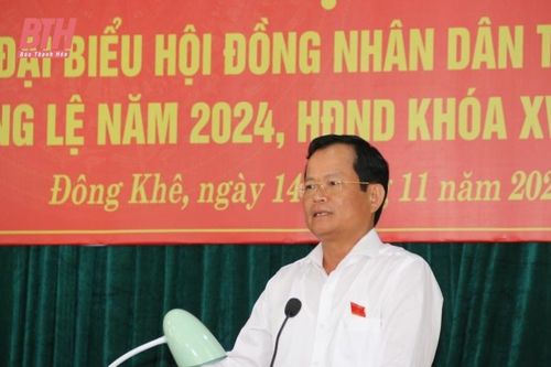 Đại biểu HĐND tỉnh tiếp xúc cử tri huyện Đông Sơn
