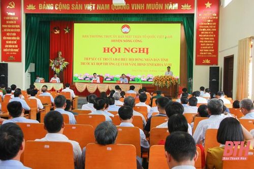 Cử tri huyện Nông Cống kiến nghị nhiều vấn đề liên quan đến đời sống dân sinh