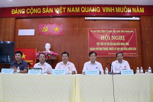 Đại biểu HĐND tỉnh, TP. Nha Trang: Tiếp xúc cử tri 2 phường Vĩnh Trường và Phước Long