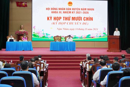 Kỳ họp thứ mười chín (kỳ họp chuyên đề) HĐND huyện Nậm Nhùn khóa III, nhiệm kỳ 2021 – 2026
