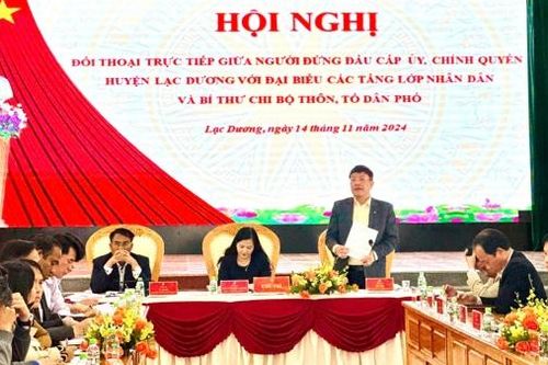 Lạc Dương: Đối thoại trực tiếp giữa người đứng đầu cấp ủy, chính quyền với đại diện các tầng lớp Nhân dân