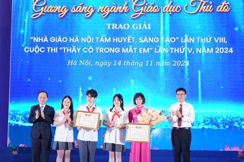 Học sinh Trường THCS Kim Giang giành giải Đặc biệt thi 'Thầy cô trong mắt em'