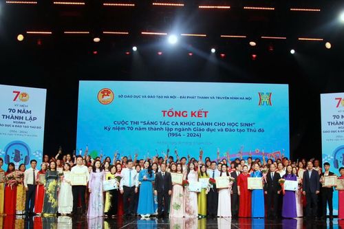 Hà Nội tổng kết, trao giải cuộc thi 'Sáng tác ca khúc dành cho học sinh'