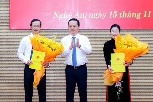 Nghệ An có tân Giám đốc Sở Y tế và Phó Giám đốc Sở Tư pháp